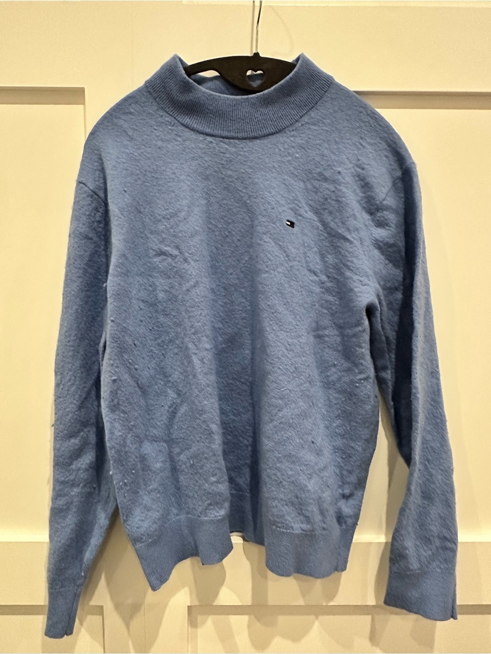 Tommy Hilfiger Blue Mock Neck Sweater Size XL